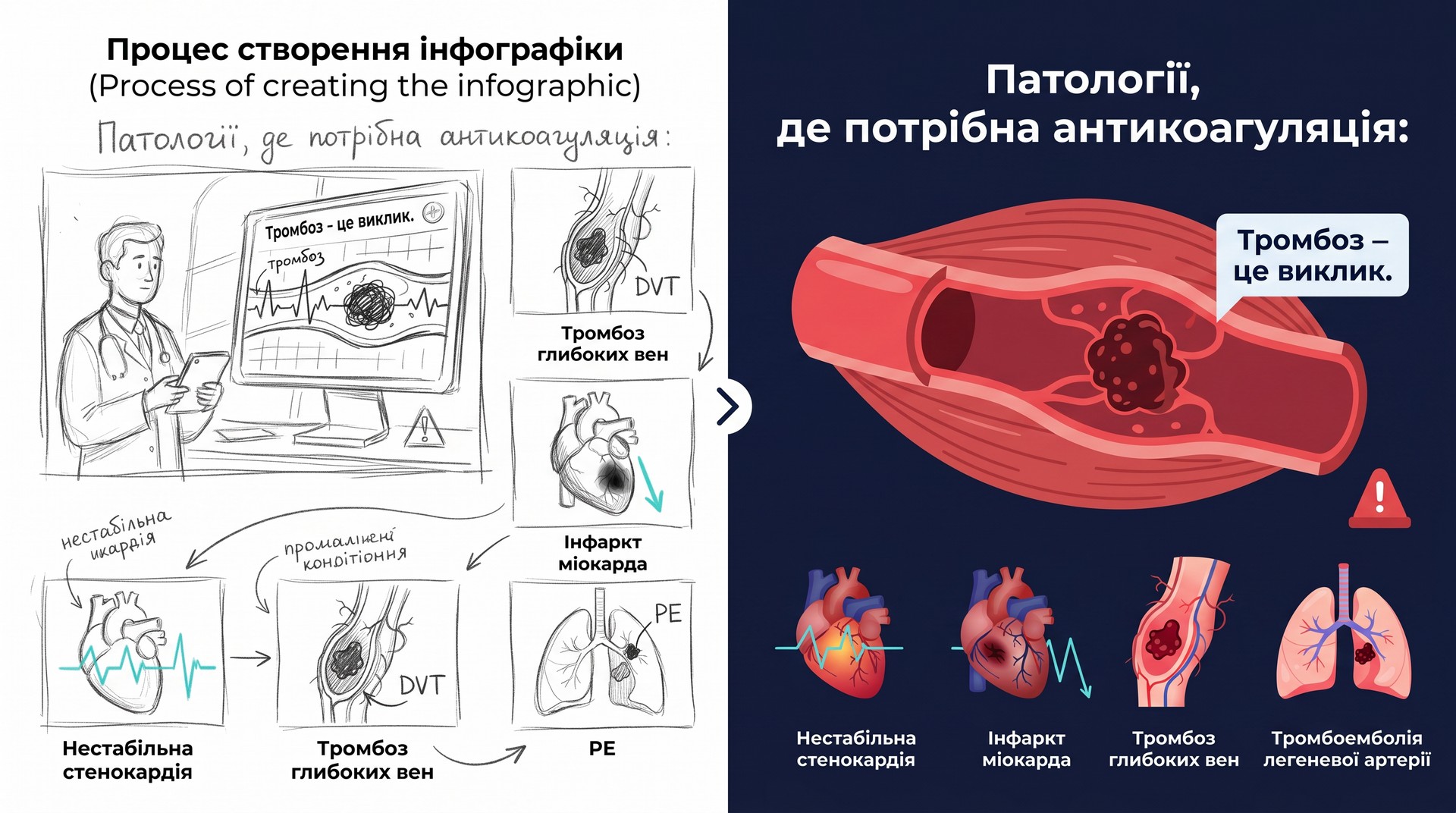 Pencil storyboard sketches seamlessly transitioning into a crisp lineless 2D vector graphic of a blood vessel. Motion design process by Startfire Studio. Pencil storyboard sketches seamlessly transitioning into a crisp lineless 2D vector graphic of a blood vessel. Motion design process by Startfire Studio.