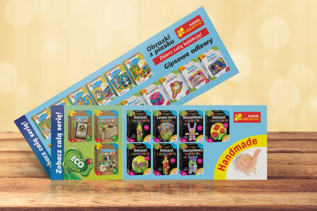 Design of promotional flyers. Poland