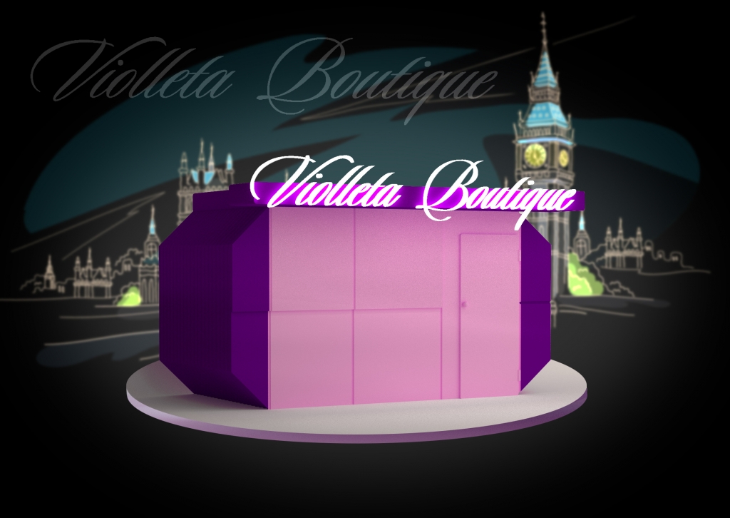 Design of advertising sign - Violleta Boutique
