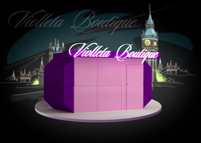 Design of advertising sign - Violleta Boutique