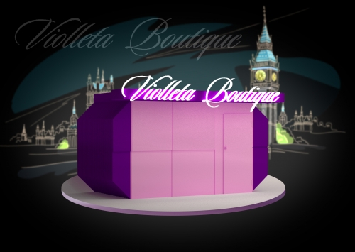 Design of advertising sign - Violleta Boutique