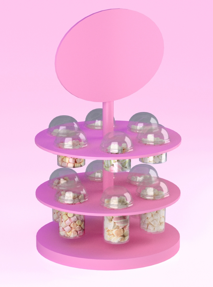 3D Development of original design and construction of stands