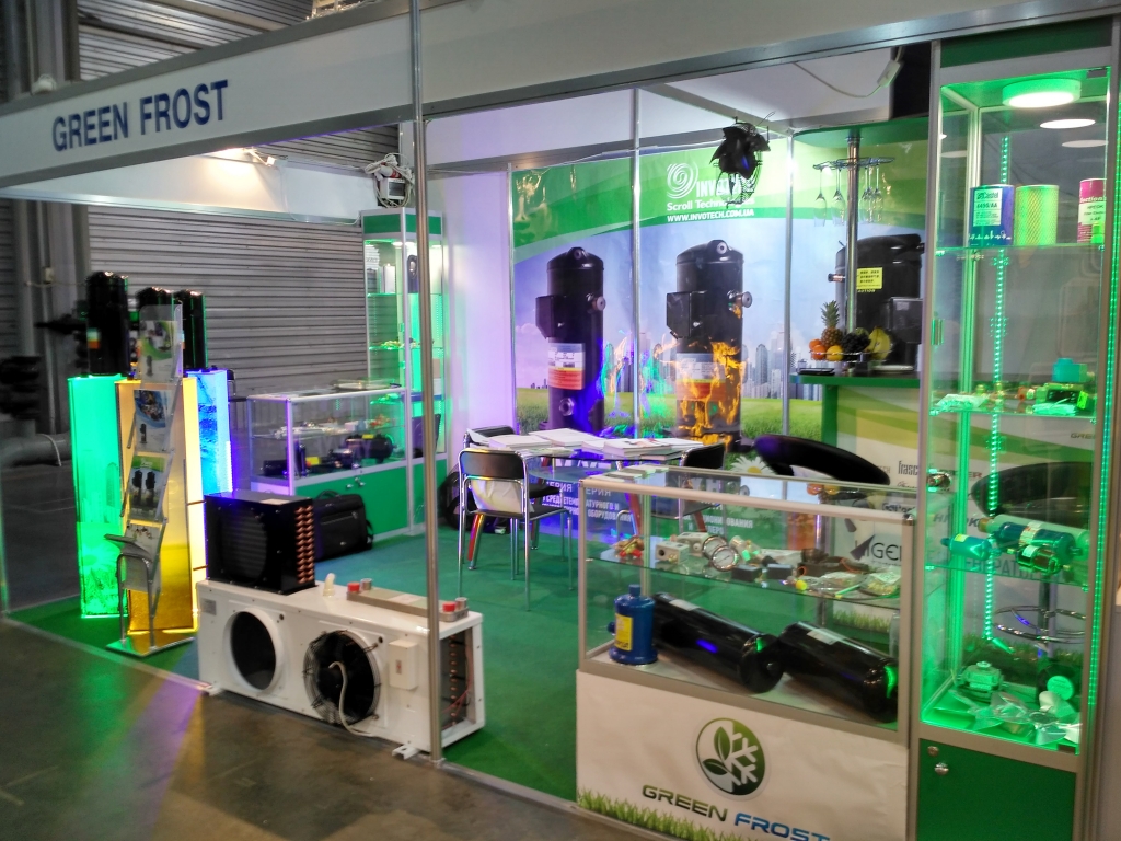 Branding exhibition stand GreenFrost