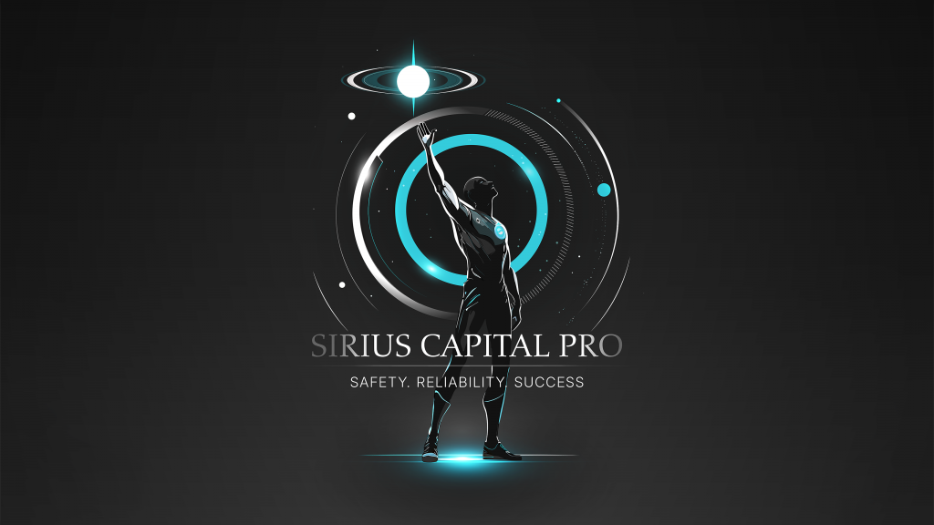 Sirius Capital Pro — Лого-иллюстрация с космической метафорой